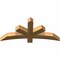 Ekena Millwork Alberta Rough Sawn Timber Gable Bracket, Western Red Cedar, 48"W x 22"H x 4"D x 4"F, 11/12 Pitch GBW048X22X0404ALB00RWR - alternate 4